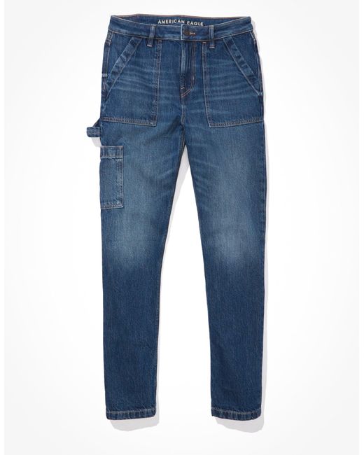 American Eagle Outfitters Blue Ae Mom Jean