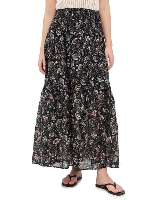 Rails Black Peony Skirt