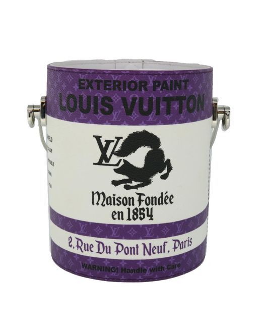 Louis Vuitton Purple Paint Can Leather Shoulder Bag (pre-owned)