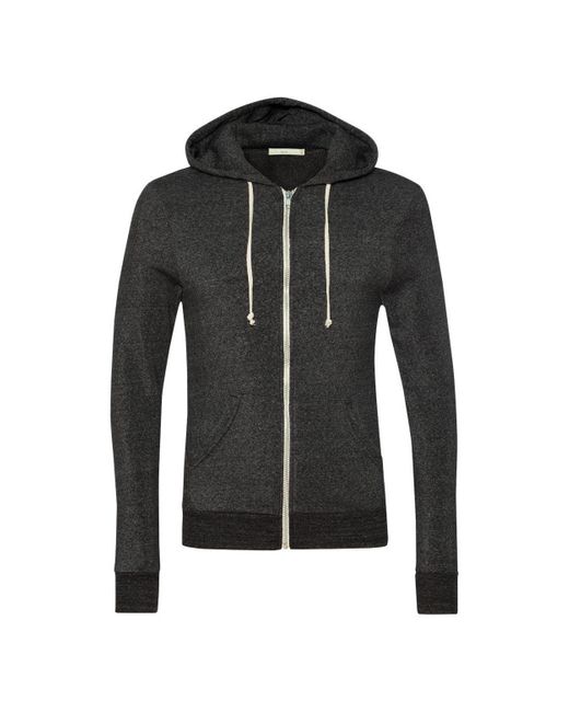 Alternative Apparel Black Rocky Eco-fleece Full-zip Hooded Sweatshirt for men