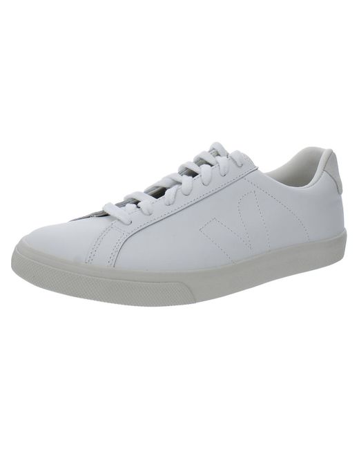 Veja Gray Leather Low Top Casual And Fashion Sneakers