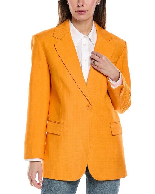 Sandro Orange Suit Blazer