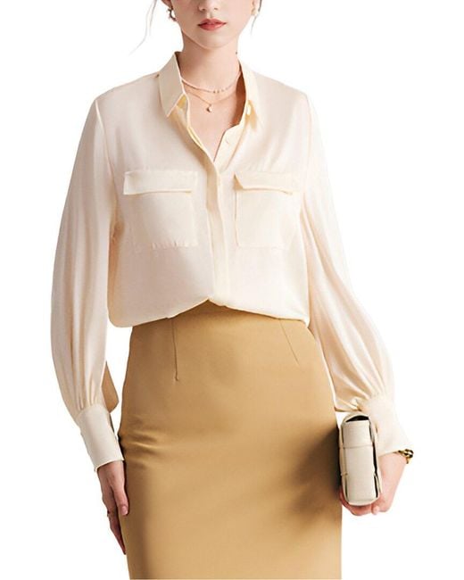 Adele Berto Natural Silk Blouse