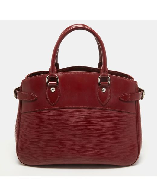 Louis Vuitton Red Rubis Epi Leather Passy Pm Bag