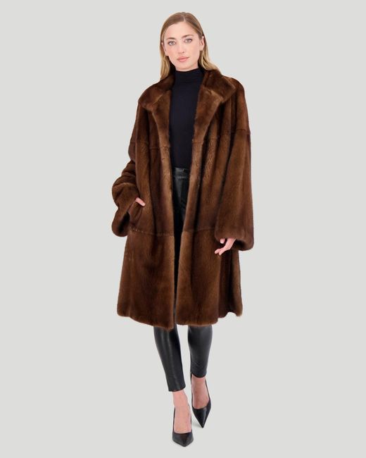Gorski Brown Mink Short Coat