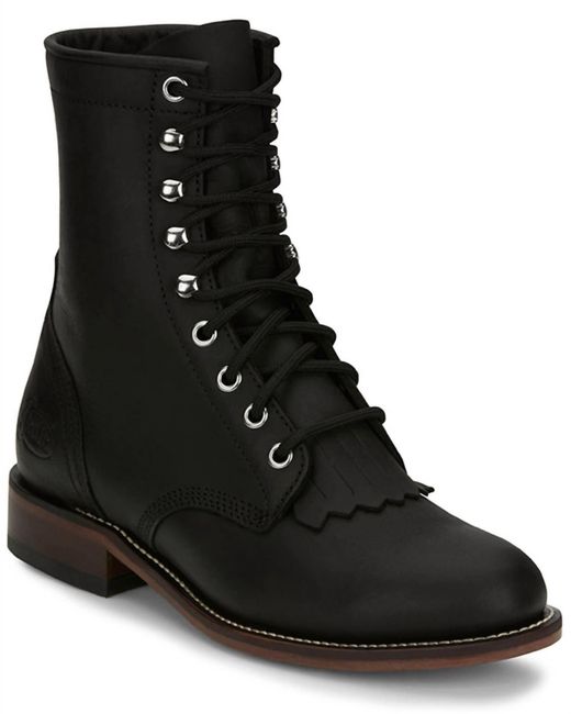 Justin Boots Black Roper Boot