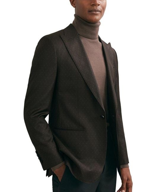 Reiss Black Jake Wool Formal Jacket for men