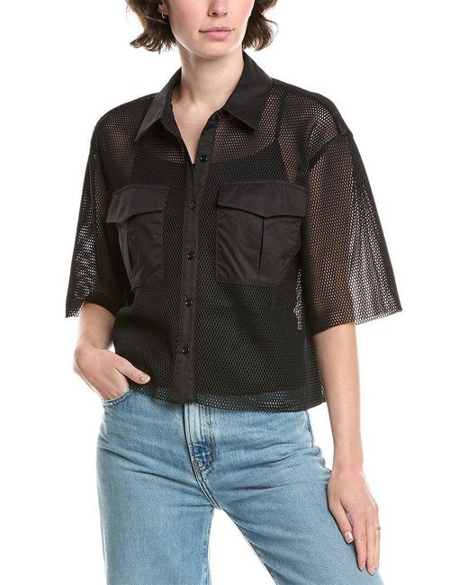 Endless Rose Black Mesh Net Top