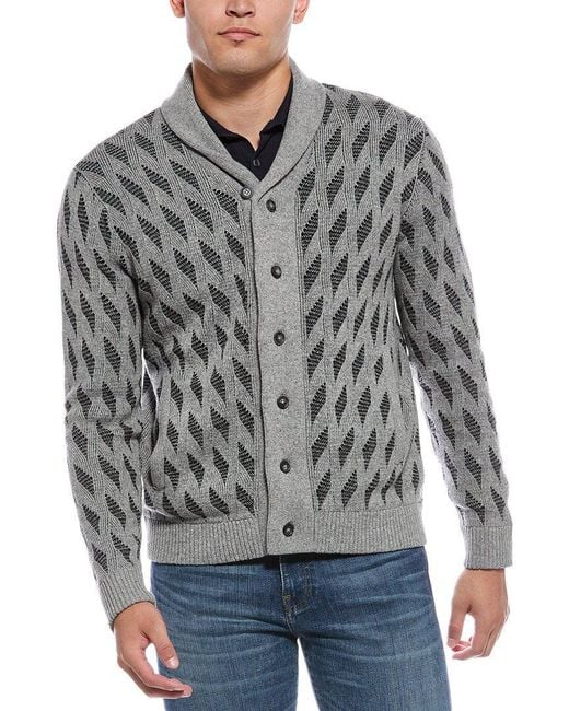 Robert Graham Gray Ivan Wool-Blend Sweater for men