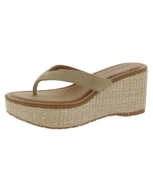 Zodiac Rio Thong Platform Wedge Sandals in Natural Lyst