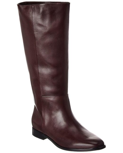 Vince Brown Martell Wide Calf Leather Boot
