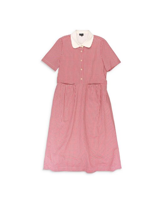 CALLIPYGIAN Pink Gingham Pocket Sun Dress