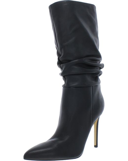 Marc Fisher Black Romy Suede Pull On Mid-calf Boots