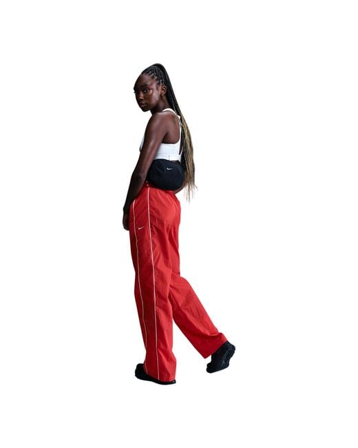 red and black nike outfit womens