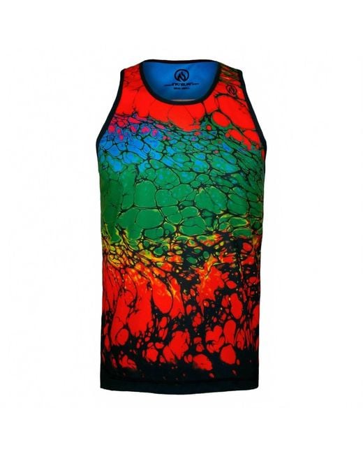 INKnBURN Green Playing With Fire Singlet for men