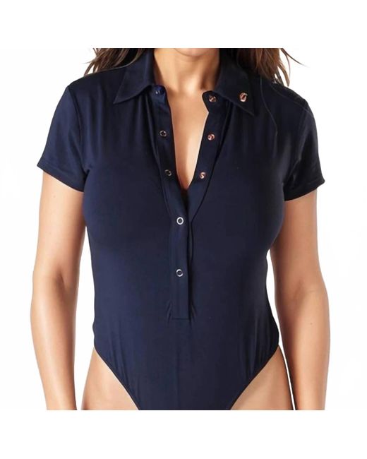 Foray Golf Blue Short Sleeves Golf Polo Bodysuit