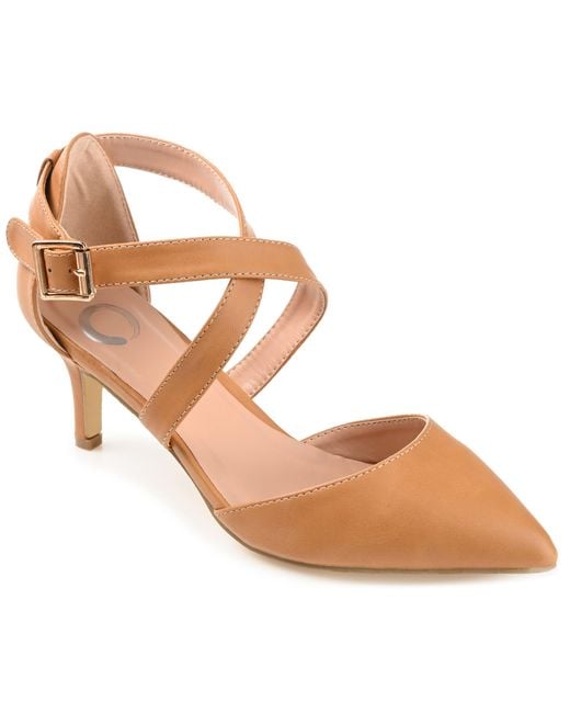 Journee Collection Brown Riva Pump