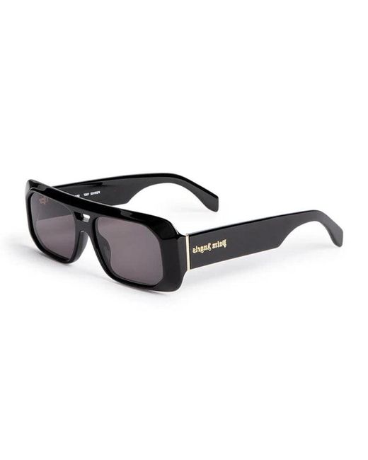 Palm Angels Black Sunglasses Rectangle Full Rim, Frame And Dark Lens Peri102Willow1007 for men