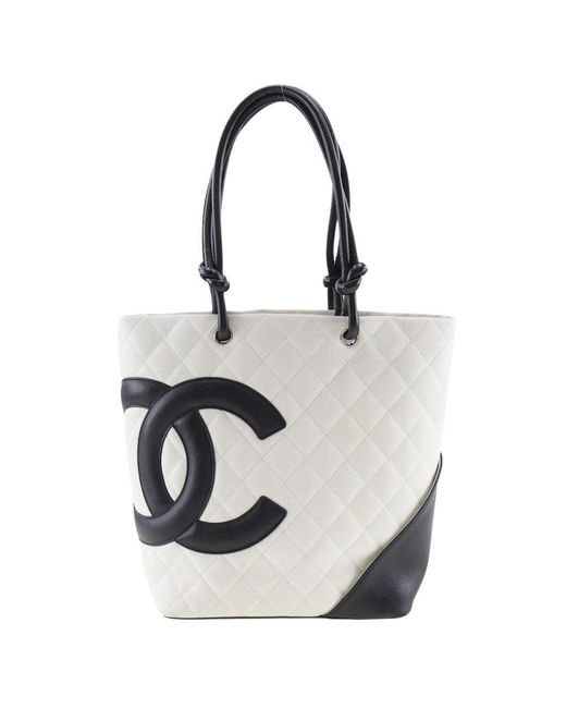 Chanel Metallic Cambon Line Pony-style Calfskin Tote Bag (pre-owned)