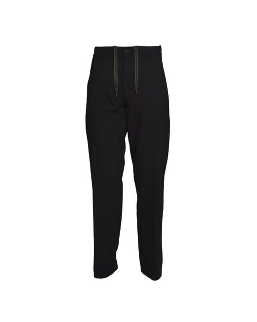 Aspesi Black Functional Chino Pants for men