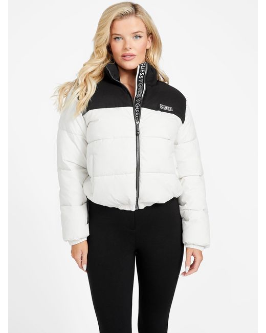 Guess Factory White Eco Rally Padded Jacket