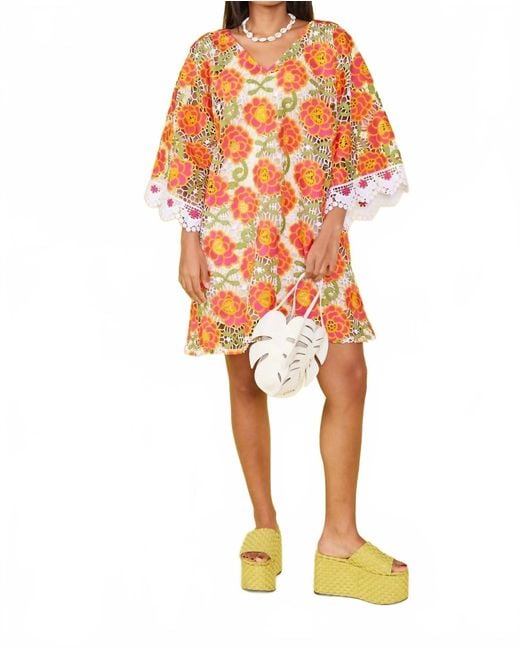 Tela Orange Lei Lei Short Dress