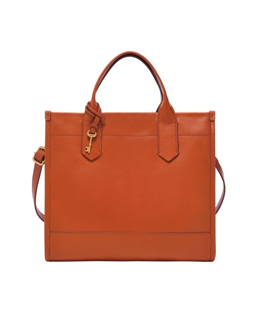 Fossil Brown Kyler Leather Tote