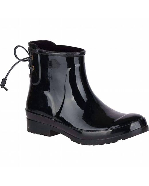 Sperry Top-Sider Black Walker Turf Rain Boot - Medium Width