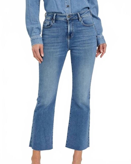 Hidden Jeans Blue Ryan Cropped Bootcut Jeans