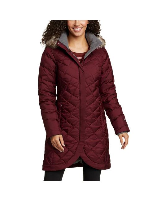 Eddie Bauer Elysa Down Parka in Red Lyst