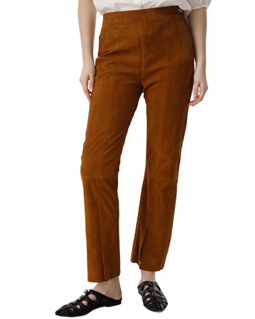 Lanhtropy Brown Suede Pants