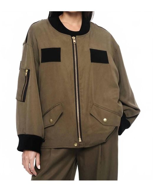 Smythe Brown Oversized Bomber Jacket