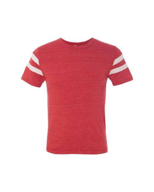 Alternative Apparel Red Eco-jersey Football Tee for men