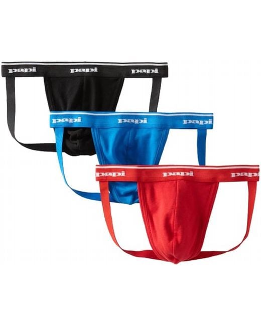 Papi Multicolor Cotton Jockstrap Briefs for men