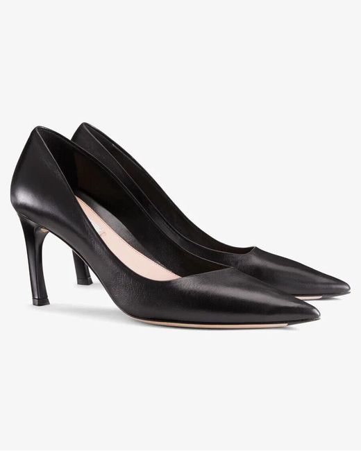 M.M.LaFleur Black M. M.Lafleur Ginger Pump 6 Leather Pointed Toe Stiletto Heel Zpo272 ,6)