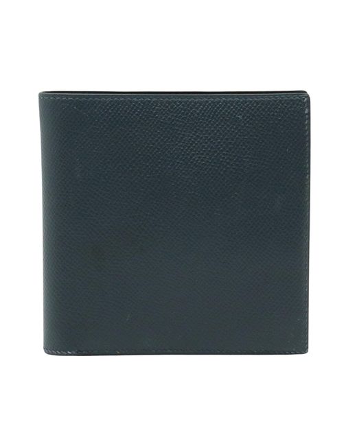 Hermès Green Leather Wallet (pre-owned) for men