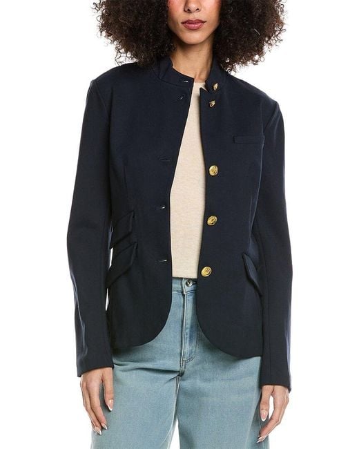 Rag & Bone Blue Slade Ponte Blazer