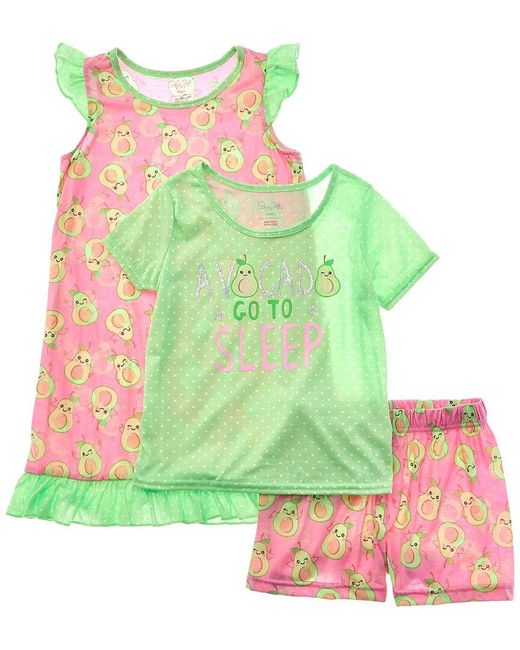 Rene Rofe Green Rene Rofe 3Pc Pretty Pearl Sleep Set