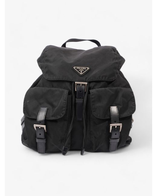 Prada Black Tessuto Backpack Re Nylon