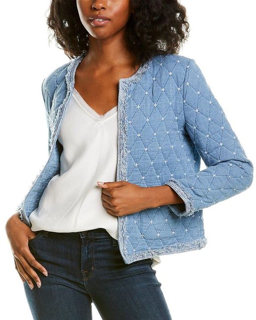 J.McLaughlin Denim Helene Jacket in Blue Lyst