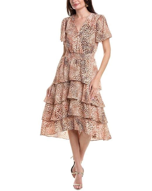 Vince Camuto Pink Tiered Dress