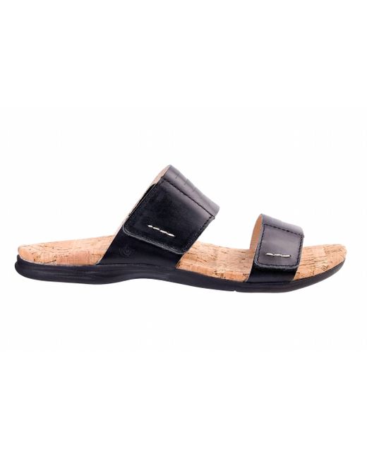 Spenco Black Layla Slide Sandal
