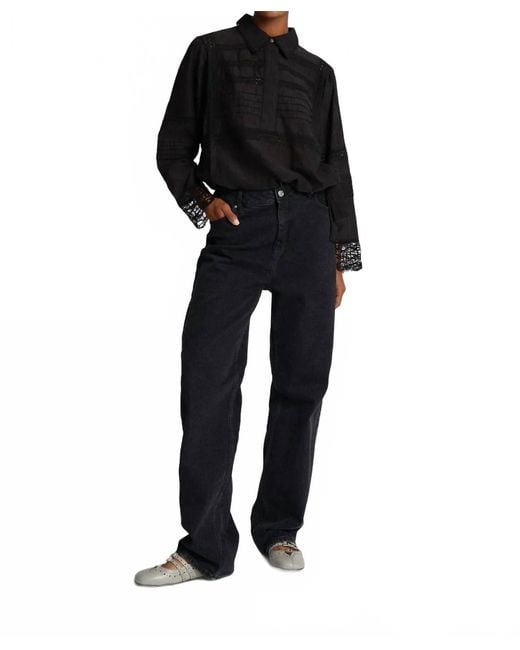 Munthe Black Ferdie Top Blouse