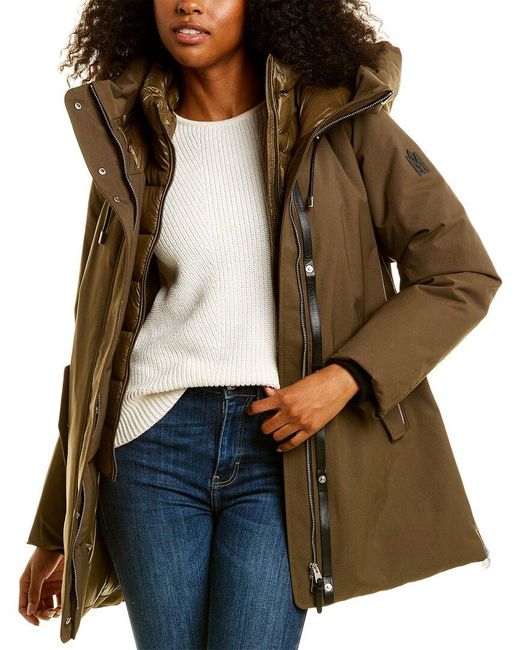 Mackage Synthetic Kinslee 2-in-1 Oversized Leather-trim Down Parka in ...