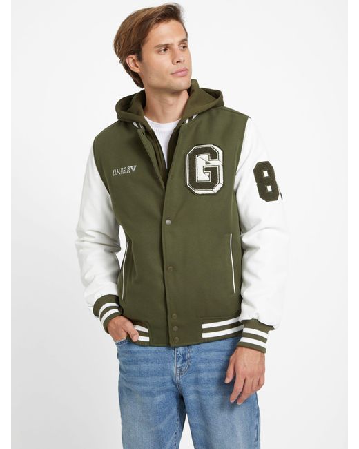 guess varsity jacket mens