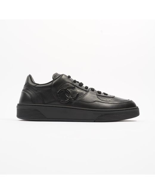 Chanel Black 23a Sneakers Leather for men