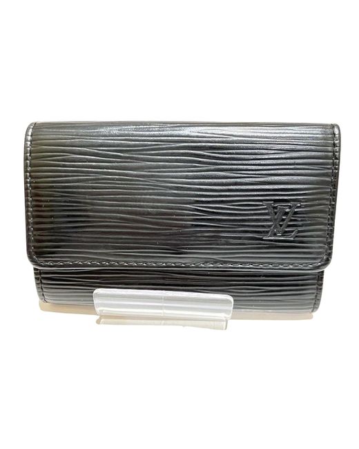 Louis Vuitton Black Key Case Leather Wallet (pre-owned) for men