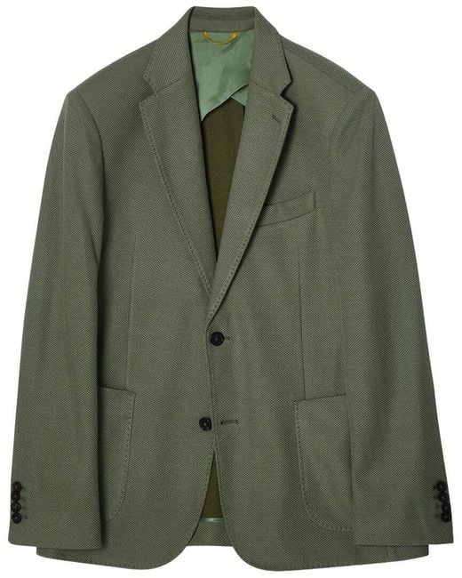 Robert Talbott Green Wright Textured Knit Blazer for men