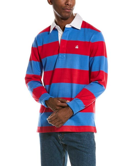 Brooks Brothers Core Rugby Polo Shirt in Red for Men Lyst