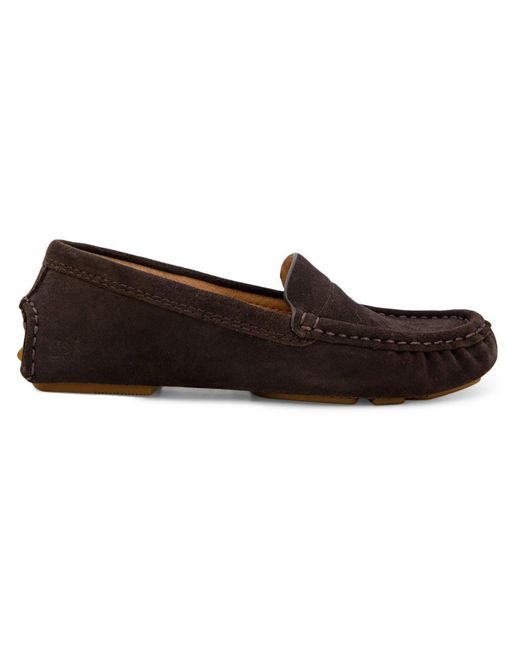 Gentle Souls Brown Mina Driver Comfort Insole Slip On Loafers